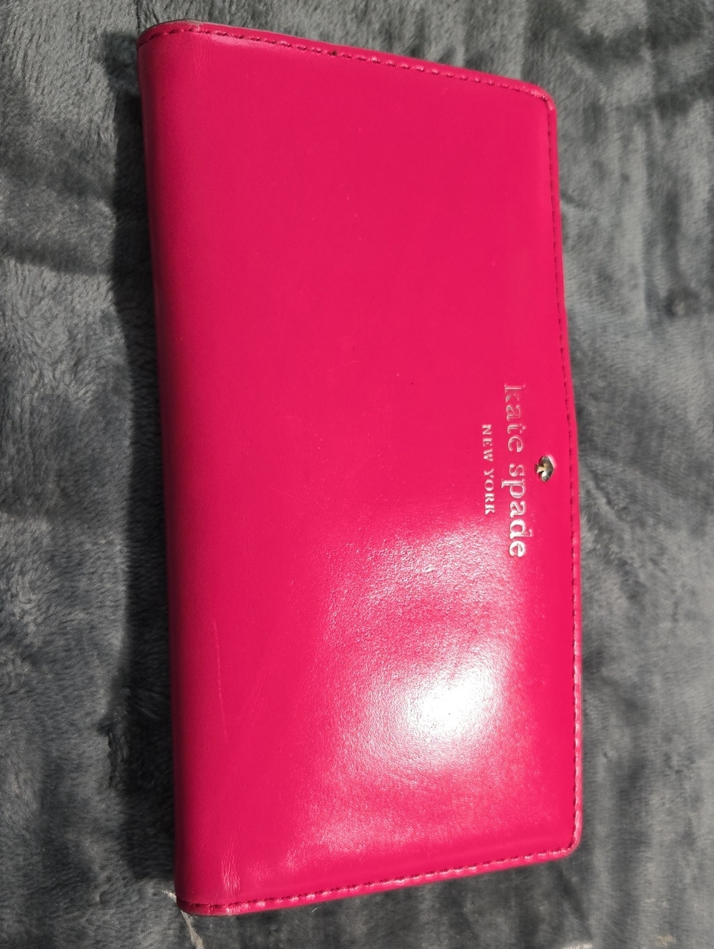kate spade Hot Pink Leather Continental Wallet